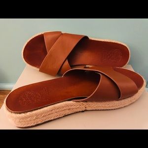 Vince Camuto | Carran Slides | Cognac | Size 7